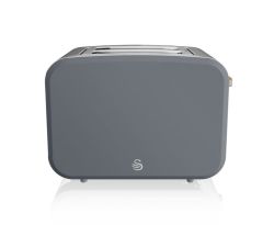 Nordic 2 Slice Stainless Steel Toaster With Rubberised Finish