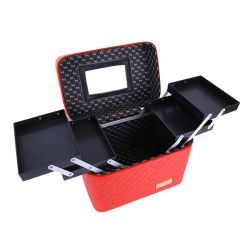 Travel Cosmetic Storage Make-up Artist Box With Mirror