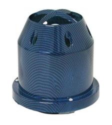 Air Filter With Carbon Blue Plastic Cover - 76mm