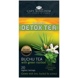 Cape Kingdom Organic Detox Buchu Tea Green Rooibos 20 Teabags