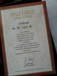 Limited Centerary Edition Dali Tarot With Certificate