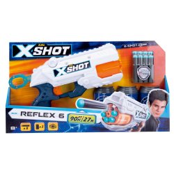 Zuru - X-shot Reflex 6 Dart Gun With Cans And Darts