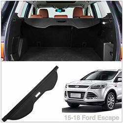 Autoxrun Retractable Cargo Cover Luggage Security Shade Coverblack Fit 2015-2018 Ford Escape Kuga