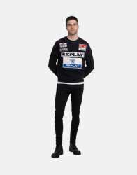 Multi Badge Race Sweatshirt Black - XXL Black