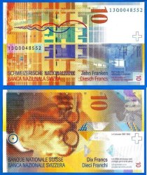 Switzerland 10 Francs 2013 Unc Le Corbusier Europe Banknote