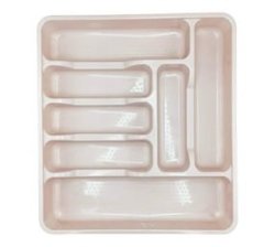 Pink Cutlery Tray 7 Compartment 42.3X38.5X4.7CM Colours Bpa Free