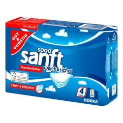 Gut & G Nstig Sooo Sanft Pocket Tissues 6X10