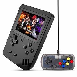 Meephong Handheld Game Console Tv Output Retro Fc Plus Extra Joystick 3.0 Inch LED Screen Nes Classic Game Console Built-in 168 Handheld Video Games Black