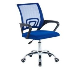 Office Chair Mid-back Computer Chair Work Chair - Dark Blue