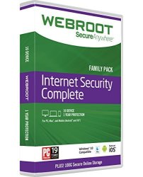Webroot Internet Security Complete With Antivirus Protection 2018 10 Device 1 Year Subscription PC Download