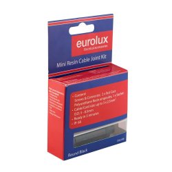 Eurolux Cable Joint Kit To 3X2.5MM Rnd Black