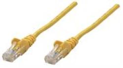 Intellinet Network Cable CAT5E Utp - RJ45 Male RJ45 Male 0.25 M 0.8 Ft. Yellow Retail Box No Warranty Features• Gold-plated Contacts For