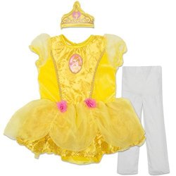 Disney Princess Belle Baby Girls' Costume Tutu Dress Headband And Tights