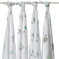 Aden + Anais 4 Pack Swaddles - Up Up And Away