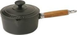 Chasseur 20cm Saucepan With Lid in Black