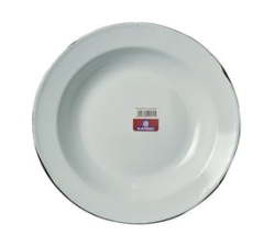 Kangol Enamel Soup Plate 24CM White Pack Of 6