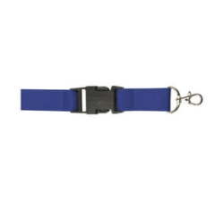 Woven Lanyard With Safety Release-blue