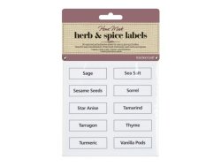 Home Made Vinyl Herb & Spice Labels Pack Of 50
