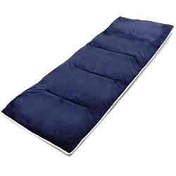 Redcamp XL Cot Pads For Camping Soft Comfortable Cotton Thin Sleeping Cot Mattress Pad 75"X28" Navy Blue