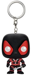 Funko Pop Keychain: Marvel Black Suit Deadpool Action Figure