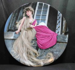 The Brothers Grimm Fairy Tale Plate - Rapunzel