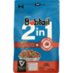 Bobtail 2-IN-1 Steak Flavoured Adult Dog Food 1.5KG