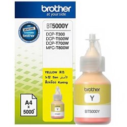 Brother BT-5000Y Yellow Extra High Yield Printer Refill Ink Original BT5000Y Single-pack