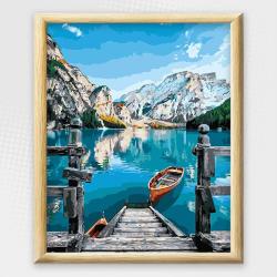 Adult Paint By Numbers With Frame - Peaceful Pier