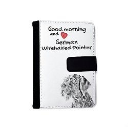 German Wirehaired Pointer Extraordinary Notebook Made Of Eco-leather With A Dog