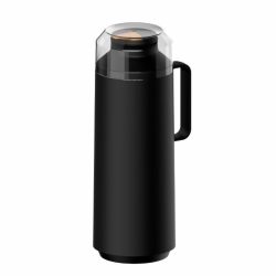 : Exata Black Polypropylene Thermal Flask With 1 L Glass Liner- 61637 103
