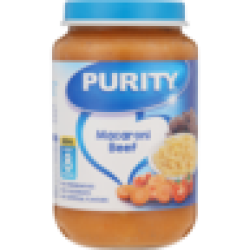 Purity Macaroni Beef Baby Food Jar 8 Months+ 200ML