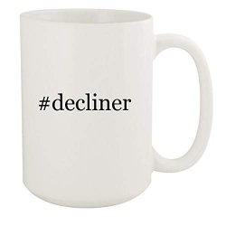 Decliner - 15OZ Hashtag White Ceramic Coffee Mug