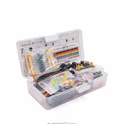 Akdsteel Electronics Component Basic Starter Kit With 830 Tie-points Breadboard Cable Resistor Capacitor LED Potentiometer Box Packing