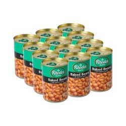 Rhodes Baked Beans In Tomato Sauce 410G X 12