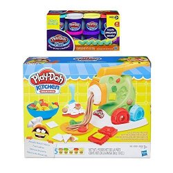 Play-doh Kitchen Creations Noodle Makin' Mania + Play Doh Plus Compound Bundle