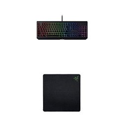 Razer Blackwidow Mechanical Gaming Keyboard 2019 And Razer Gigantus: Ultra Large Size - Cloth Esports Gaming Mouse Mat