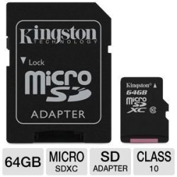 Professional Kingston 64GB Huawei Mate 9 Pro Microsdxc Card With Custom Formatting And Standard Sd Adapter Class 10 Uhs-i