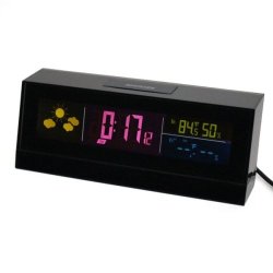 Cube Wireless Digital Weather Hygrometer LED Calendar Clock