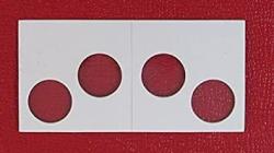 Guardhouse 2 Hole Penny Paper Mylar Coin Flips 2X2 100 Pack