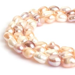Joe Foreman 8-9X10-11MM Dyed Freshwater Cultrued Pearl Freeform Loose Beads For Jewelry Making Whole Beads Strand Multi 15