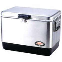 Coleman 54QT Stainless Steel Belted Cooler