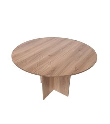 Cardiff Conference Table - Round 120CM - Sahara