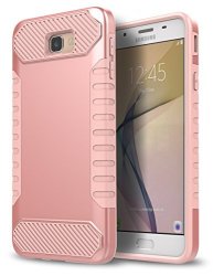 Galaxy J5 Prime Case ON5 2016 Case Skylmw Impact Resistant Shock-absorption Case Dual Layer Armor Full-body Protective Case For Samsung Galaxy J5 Prime ON5 2016 Rose Gold