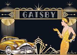 Daniu 7X5FT The Great Gatsby Backdrop For Adult Celebration Retro Roaring 20'S 20S Party Art Decor Wedding Decoratio Background Supplies Photo Booth Prop