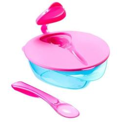 Tommee Tippee Explora Feeding Bowl with Lid & Blue Spoon