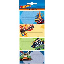 CREATIVE STAT - Book Labels 16PK Hot Wheels On Track