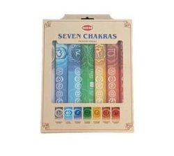 Seven Chakras Incense Sticks Gift Pack 7 Packs Of 20 Sticks Each
