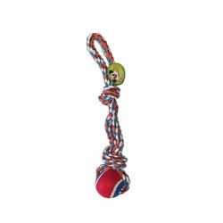 Dog Rope Toy With Tennis Ball 38 X 5CM