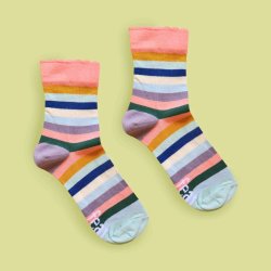 Signature Stripe Socks His & Hers Sizes - UK 4 - 7