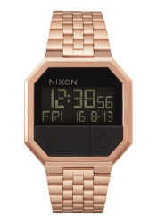 Nixon Re-run Unisex Watch - All Rose Gold
